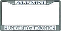 University Of Toronto Alumni Chrome License Plate Frame