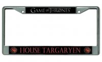 House Targaryen Chrome License Plate Frame