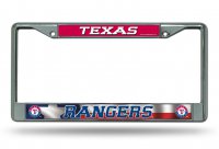 Texas Rangers Chrome License Plate Frame