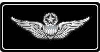 U.S. Army Master Aviator Black Photo License Plate
