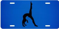 Gymnast Hand Stand Centered Photo License Plate