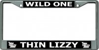 Thin Lizzy Wild One Chrome License Plate Frame