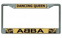 Abba Dancing Queen Chrome License Plate Frame