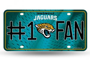 Jacksonville Jaguars #1 Fan License Plate
