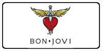Bon-Jovi Logo Photo License Plate