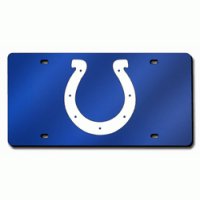Indianapolis Colts Blue Laser License Plate