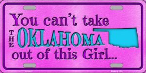 Oklahoma Girl Metal LICENSE PLATE