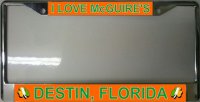 I Love McGuire's Irish Photo License Plate Frame