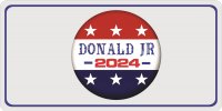 Donald Jr. 2024 Button Photo License Plate