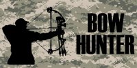Bow Hunter Photo License Plate