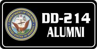 U.S. Navy DD-214 Alumni Photo License Plate