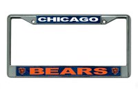 Chicago Bears Chrome License Plate Frame
