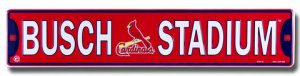 Busch Stadium St. Louis Cardinals Street Sign