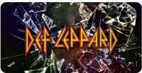 Def Leppard Shattered Photo License Plate