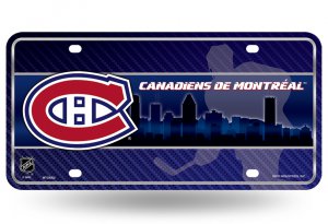 Montreal Canadiens Metal License Plate