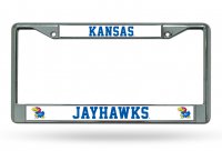 Kansas Jayhawks Chrome License Plate Frame