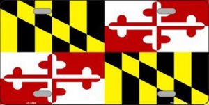 Maryland State Metal License Plate