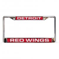 Detroit Red Wings Laser Chrome License Plate Frame