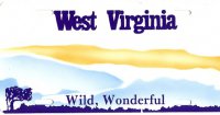 Design It Yourself Custom West Virginia State Look-Alike Plate#2