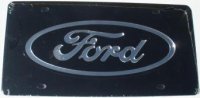Ford Black Laser Cut License Plate