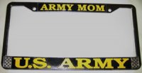 U.S. Army Mom Chrome License Plate Frame