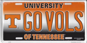 GOVOLS Tennessee Vols Metal License Plate