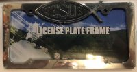 Jesus Chrome Fish License Plate Frame