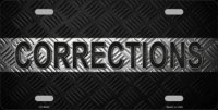 Corrections Metal Novelty License Plate