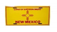 New Mexico Land of Enchantment Metal License Plate
