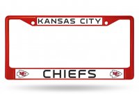 Kansas City Chiefs Anodized Red License Plate Frame