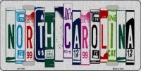 North Carolina Cut Style Metal License Plate