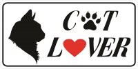 Cat Lover Photo License Plate