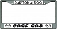 Pace Car Daytona 500 Chrome License Plate Frame