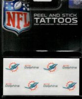 Miami Dolphins 8-PC Peel And Stick Tattoo Set