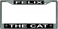 Felix The Cat Chrome License Plate Frame