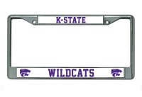 K-State Wildcats Chrome License Plate Frame