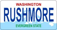 Design It Yourself Custom Washington State Look-Alike Plate #2