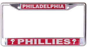 Philadelphia Phillies Laser Chrome License Plate Frame