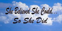 She Believed She Could … Photo License Plate