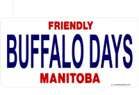 Manitoba Buffalo Days Photo License Plate
