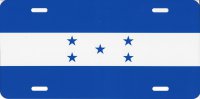 Honduras Flag Photo License Plate