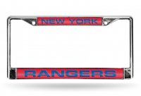 New York Rangers Laser Chrome License Plate Frame