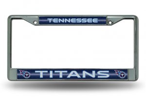 Tennessee Titans Glitter Chrome License Plate Frame