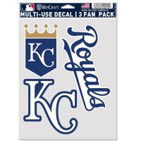 Kansas City Royals 3 Fan Pack Decals