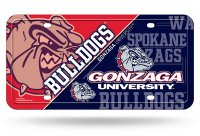 Gonzaga Bulldogs Metal License Plate
