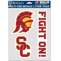 USC Trojans 3 Fan Pack Decals