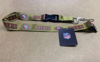 San Francisco 49ers Gold Team Lanyard With Neck Safety Latch