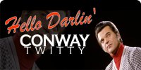 Conway Twitty Hello Darlin' Photo License Plate