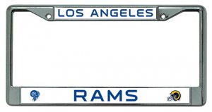 Los Angeles Rams Chrome License Plate FRAME