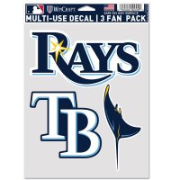 Tampa Bay Rays 3 Fan Pack Decals